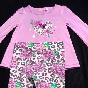 Two piece matching pants set